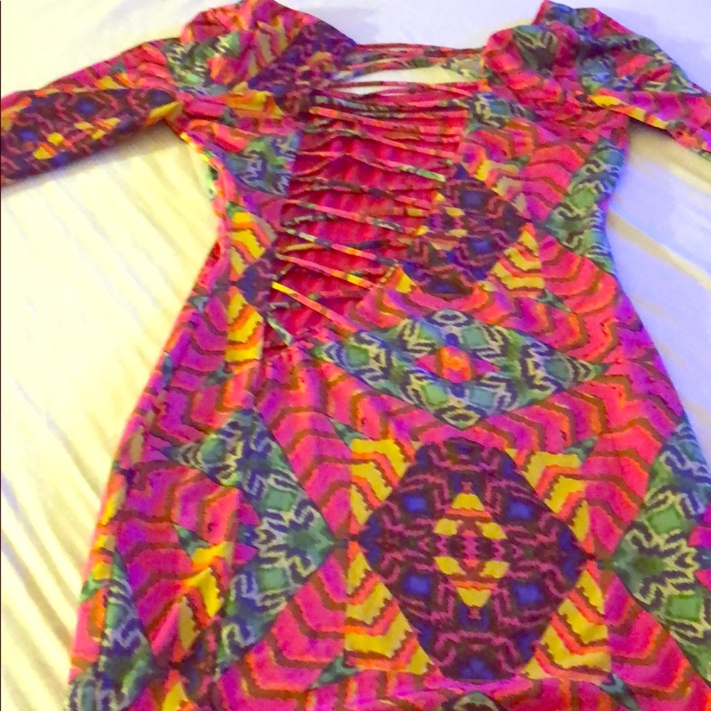 Colorful mini dress